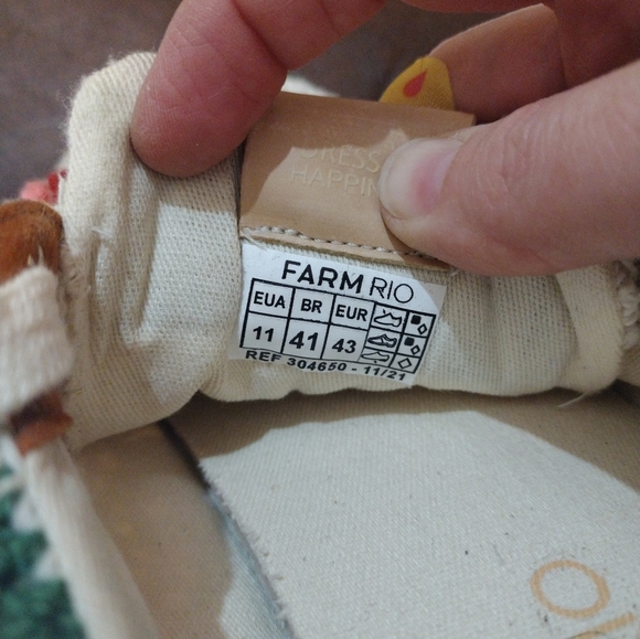 FARM RIO Sunset Crochet Flatform Sneaker 11 Multicolor 43 - Picture 7 of 9